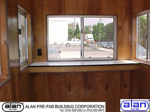 6x8 deluxe guard house lease rental interior Socal